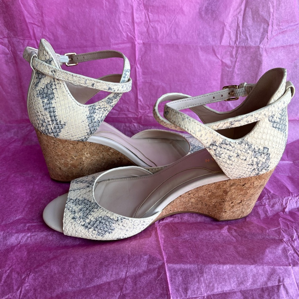 Cole Haan Grand 360 Snakeskin Wedges 5 1/2